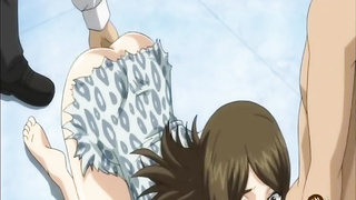 Nasty, toon housewife is getting doublefucked and bellowing from gusto, because it perceives superb