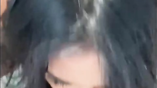 Insatiable brown-haired is throating her favourite fake penis in front of the camera, just for joy