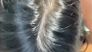 Insatiable brown-haired is throating her favourite fake penis in front of the camera, just for joy