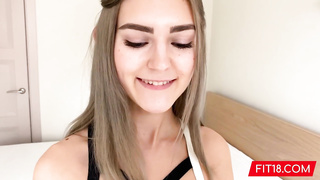 Slender blond pecker dickblower, Eva Elfie is plowing her greatest pal and luving every 2nd of it