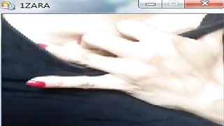 Mature girl, Zara is tugging and making a hatch- watering close- up while doing it