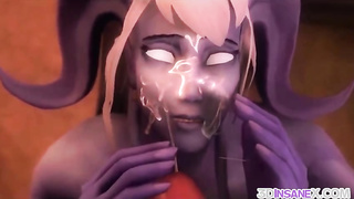 3 DIMENSIONAL honey is getting pulverized stiff in the arena and bellowing from sheer pleasure during an climax