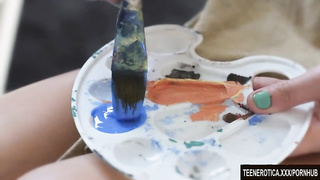 After getting her puss tongued, Sofi Goldfinger asked to be porked in the bum, until she ejaculates