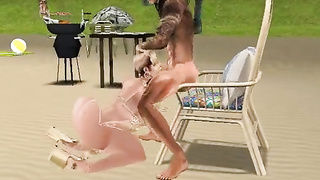 Crazy Ravelicious romps Paul on the beach