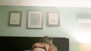 Wifey railing my man rod and spraying on me