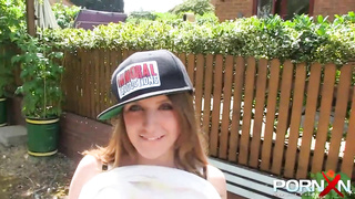 Samantha Bently is a bitchy ash-blonde honey who enjoys to piss in public places during the day