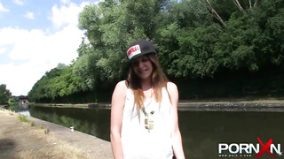 Samantha Bently is a bitchy ash-blonde honey who enjoys to piss in public places during the day