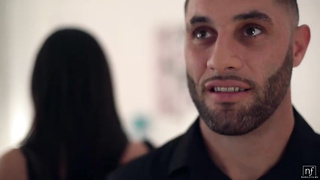 Mexican dark-haired in sandals with high high-heeled shoes, Emily Willis got her daily portion of poke