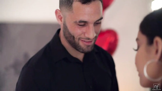 Mexican dark-haired in sandals with high high-heeled shoes, Emily Willis got her daily portion of poke