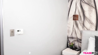 Aaliyah Love is softly inhaling her neighbor's stiff cock and listening to his bellows and breathes