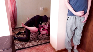 Boy observes as paramour ravages his teenager lady