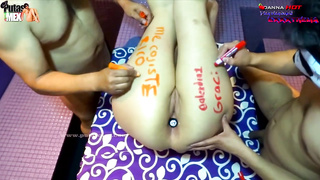 AFTER BONING ME THEY WRITE INSULTS ON MY RUMP AND MUCH MORE