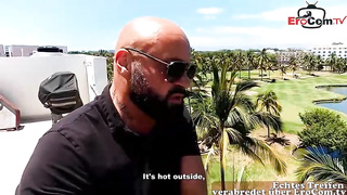 Tatted Brazilian brown-haired has hooked up with a splendid neighbor and had casual romp with him