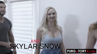 Skylar Snow and Paisley Porter are getting pounded in the polyclinic and lovin’ it a plenty of