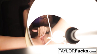 Taylor Vixen is frolicking with her hooters and honeypot in front of the camera, just for joy