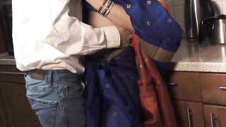 Indian chick is making out with her spouse's supreme pal and fellating his weenie before getting porked