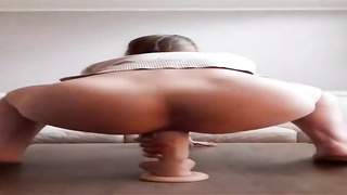 Slender honey took off her stockings and had ass fucking lovemaking with one of her pals