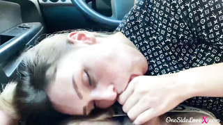 Appetizing blondie honey gave a deep bowjob to a stranger and made him erupt from enjoyment