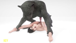 Animation honey with good-sized jugs is bellowing while having ultra-kinky fuckfest with a kinky monster