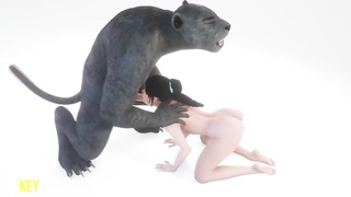 Animation honey with good-sized jugs is bellowing while having ultra-kinky fuckfest with a kinky monster