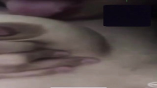 Crazy woman is about to begin tugging in front of the camera, just for joy