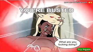 Big-Chested Amazon chick despairingly wants to have fuck-fest with a white fellow, until she ejaculates