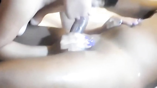 Ultra-Kinky nymph is hotwife on her hubby with a black stud , in a motel guest room