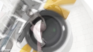 Infatuating teenie dark haired is posing and taunting in front of the camera, just for joy