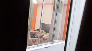 I spy on my buddies from my bedroom (work journey). I can't believe my buddy is hotwife on her hubby.