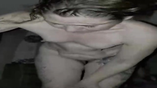 Her perspiring towheaded hair is falling on her face while she bj's his hard-on yet Sunshine never stopped