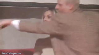 Luxurious chicks are ecstatic to have insane bang-out with strangers on the bed in bar intimate guest room