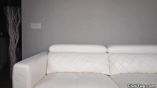 Buxomy mother Victoria Lobov is stagging her step-stepson wanking then she flashes him her finest palm moves