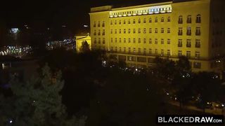 Liya Platinum and a jaw-dropping, dark-hued man she has faced a while ago are fuckin' in Budapest