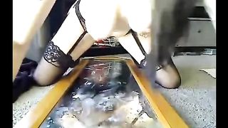 Squirter Solo On Mirror