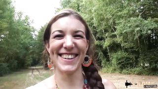 Margot enjoys to do nasty stuff like blowing a yam-sized, dark-hued manmeat in the woods