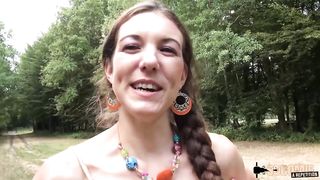 Margot enjoys to do nasty stuff like blowing a yam-sized, dark-hued manmeat in the woods