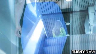 Dark-Hued fellow is plowing Lena Paul's bum, while her beau is out of town, for the weekend