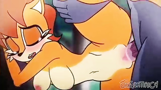 Animation kitty Sally is having kinky hump with her unshaved extraterrestrial pal, Sonic The Hedgehog