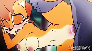 Animation kitty Sally is having kinky hump with her unshaved extraterrestrial pal, Sonic The Hedgehog