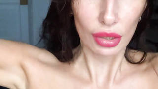 sex industry star Liza Cherry Eats her underarms salivates on them and on her XXL knockers