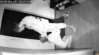 Covert Camera Caught A Young Wifey On Hotwife With A Neighbor At Night - Night A