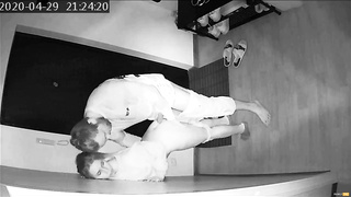 Covert Camera Caught A Young Wifey On Hotwife With A Neighbor At Night - Night A