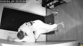 Covert Camera Caught A Young Wifey On Hotwife With A Neighbor At Night - Night A