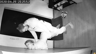 Covert Camera Caught A Young Wifey On Hotwife With A Neighbor At Night - Night A