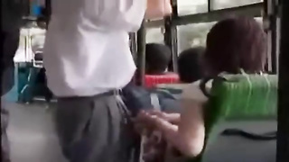 Chinese girl loves to be sexually fucked in the public transport, because it exhilarates her a plenty of