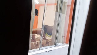 Insatiable dude was caught on gauze while he was humping his neighbor's wifey, the other day