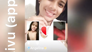 Showcasing my man-meat to girls on flick talk