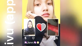 Showcasing my man-meat to girls on flick talk