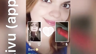 Showcasing my man-meat to girls on flick talk