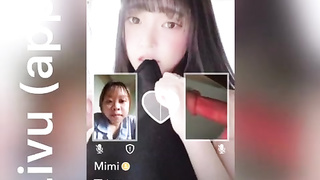 Showcasing my man-meat to girls on flick talk